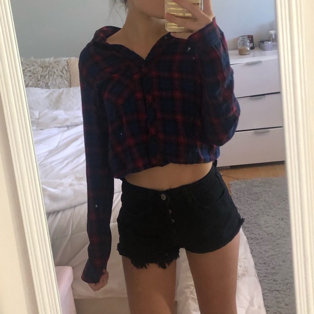 Cropped flannel